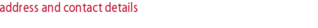 address and contact details